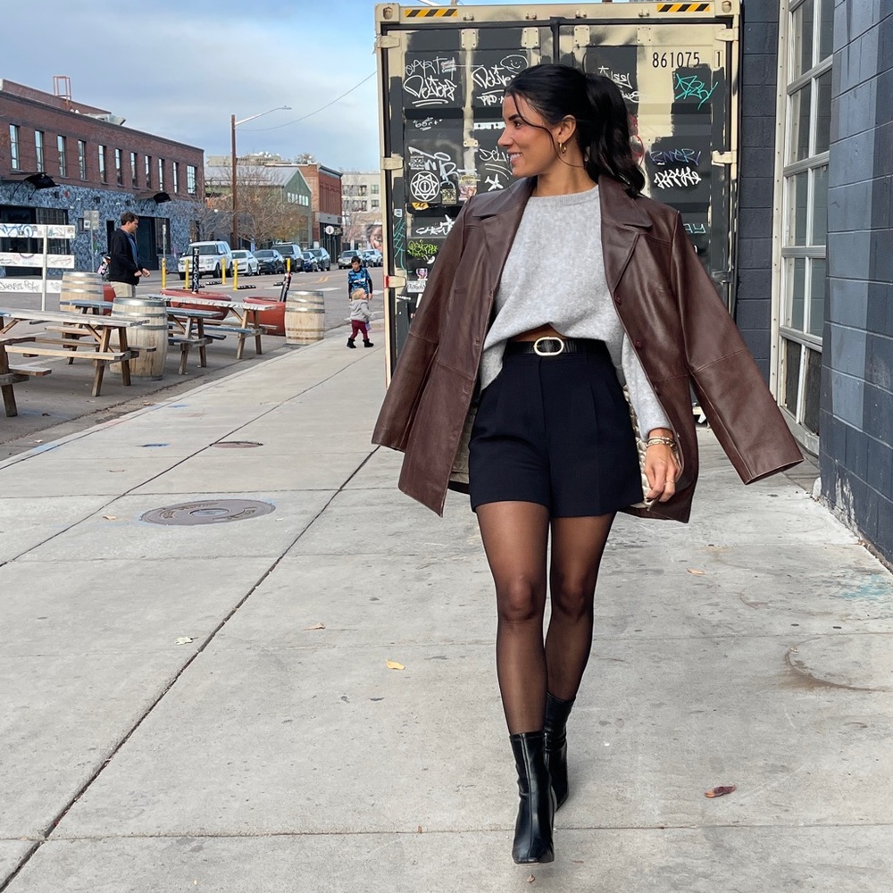 Vintagee Brown Leather Jacket